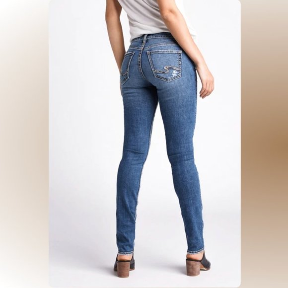 *Silver Jeans Co. Avery Slim Leg Indigo - Picture 2 of 6